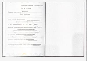 Документ об образовании: Психологическое консультирование, скан 2 из 4