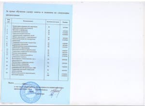 Документ об образовании: ФГБОУ «Армавирский государственный педагогический университет», программа «Социальная педагогика и психология», 828 ч, скан 2 из 3