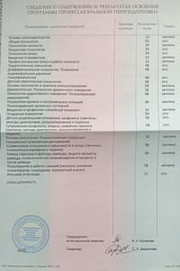 Документ об образовании: Национальный Центральный институт Развития Дополнительного Образования, скан 2 из 2