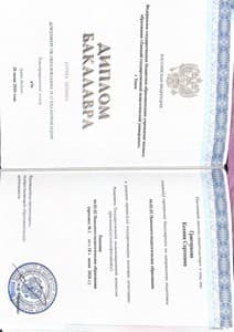 Документ об образовании: Томский государственный педагогический университет, скан 1 из 1