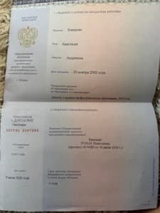 Документ об образовании: Московский психолого-социальный университет, скан 2 из 4