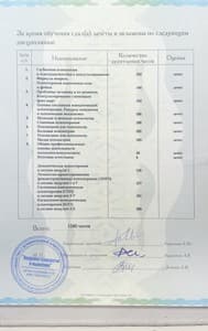 Документ об образовании: Академия психологии и мышления, скан 3 из 3