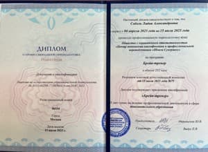 Документ об образовании: Школа "Супермозг", скан 1 из 1