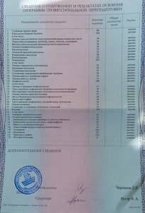 Документ об образовании: Психологическое консультирование с применением методов глубинной терапии травм посредством дистанционных технологий/ООО "Высшая школа практической психологии", скан 2 из 2