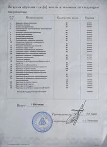 Документ об образовании: Клинико-психологическая диагностика и психотерапия, НОЧУ ВО Московский институт психоанализа, скан 3 из 3