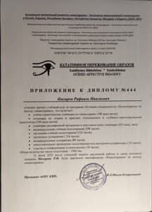 Документ об образовании: Психотерапевт/Интернациональный институт символдрамы – Кататимно-имагинативной психотерапии им. Ханскарла Лёйнера, скан 2 из 2