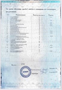 Документ об образовании: Институт Практической Психологии, психолог-консультант, скан 3 из 3