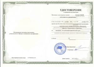 Документ об образовании: «Профессиональный коучинг», Институт Консалтинга и управления, скан 1 из 3