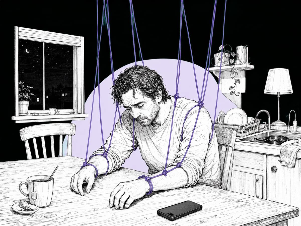 Иллюстрация к статье «Как избавиться от чувства вины: когда самообвинение становится фоном жизни»